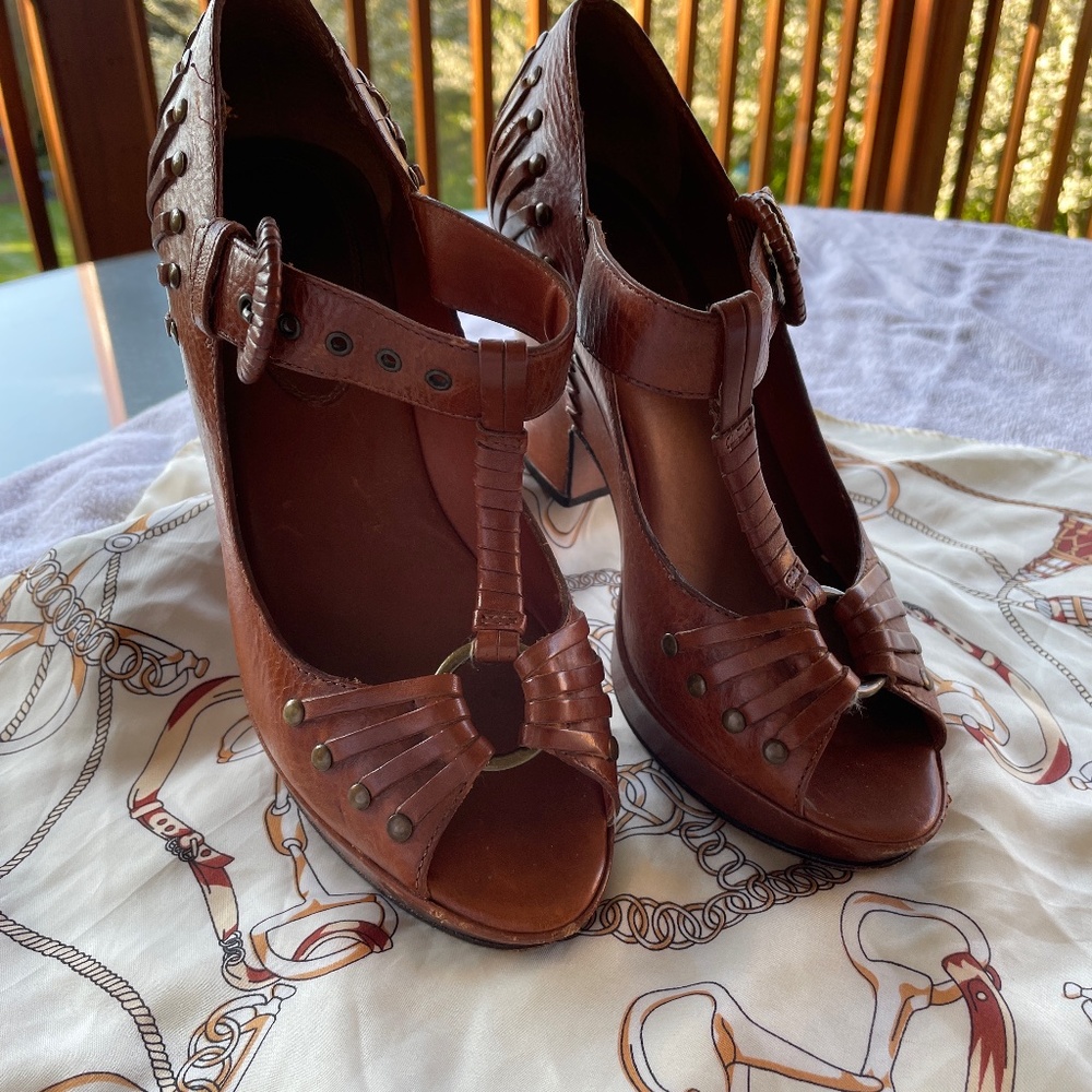 Frye wedge sandals